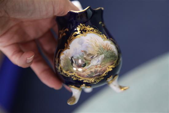 A fine Meissen bird-painted part cabaret set, second half 19th century, (8)